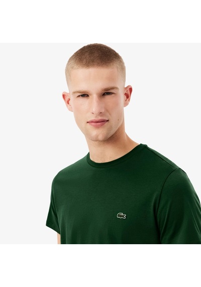 Erkek Regular Fit Bisiklet Yaka T-shirt Lacoste Yeşil