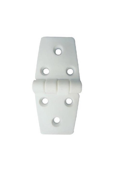 Saray 10'lu Plastik Menteşe. Uzun-uzun Model. Beyaz. 37x78mm