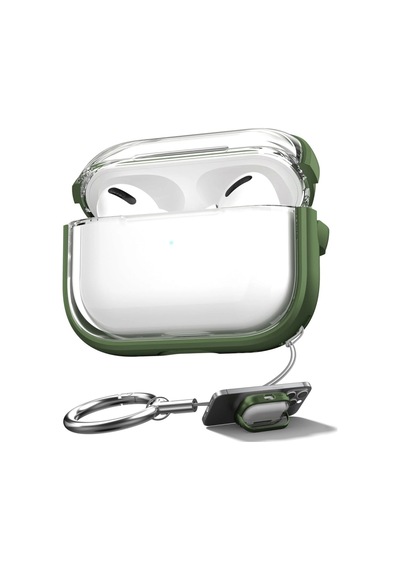Apple Airpods Pro/pro 2.nesil Kılıf Renkli Kenar Kilitli Kapak Yeşil