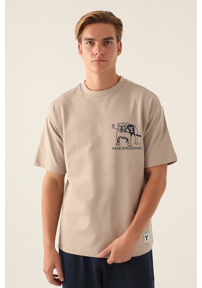Yale Buldogs Kum Erkek T-shirt 5274-42835 Kum
