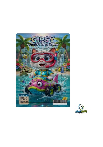 Ghostbastır Design Gipsy 99 Parça Ayaklı Puzzle Dekoratif Çocuk Yapbozu 0155