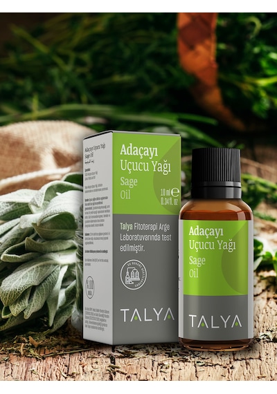 Talya %100 Saf ve Doğal Buhurdanlık ve Difüzör İçin  Adaçayı Uçucu Yağı 10 ML