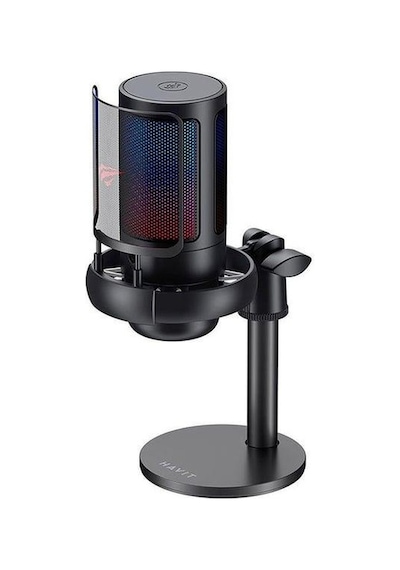 Havit Gamenote Gk50 Pro Rgb Gaming Profesyonel Oyuncu Yayıncı Mikrofonu Ve Masa Standı