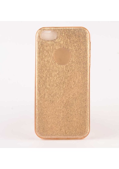Apple Uyumlu iPhone 5 Kılıf Zore Shining Silikon Gold