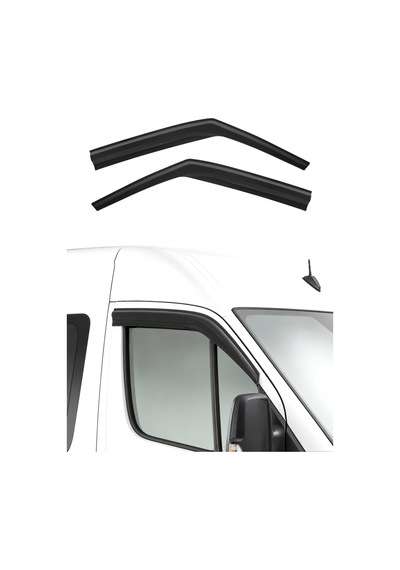 Vw Crafter 2008-2017 Arası Uyumlu Araca Özel Sport Style Akrilik Cam Rüzgarlığı Koyu Duman 2 Parça