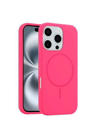 İphone 16 Pro Kılıf Jully Magsafe Kapak - Pembe