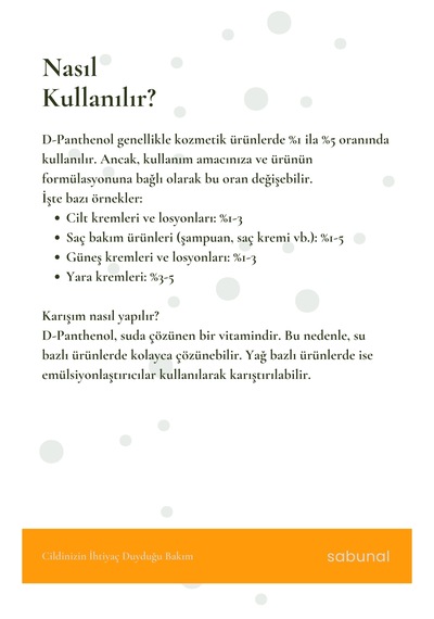 Sabunal D-Panthenol B5 Vitamini 30 ML