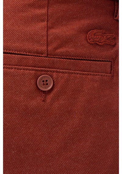 Lacoste Men's Slim Fit Bermuda Shorts Erkek Dar Kesim Pamuklu Bermuda Şort Kahverengi
