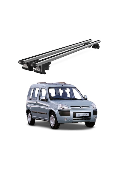 Venüs Citroen Berlingo 1996-2007 Uyumlu Gri Ara Atkı Port Bagaj Tavan Barı