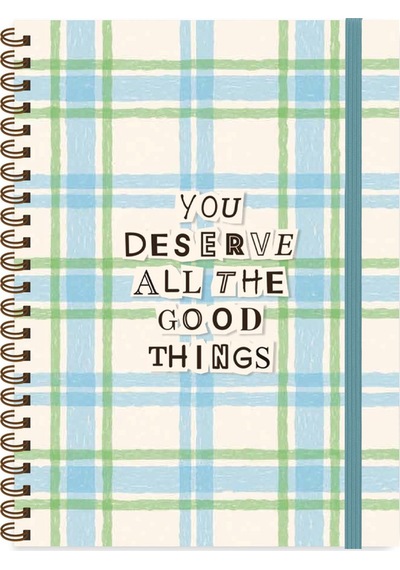 Keskin 16,5 X 22,5 Kareli Spiralli Vibes Defter - Good Things Çok Renkli