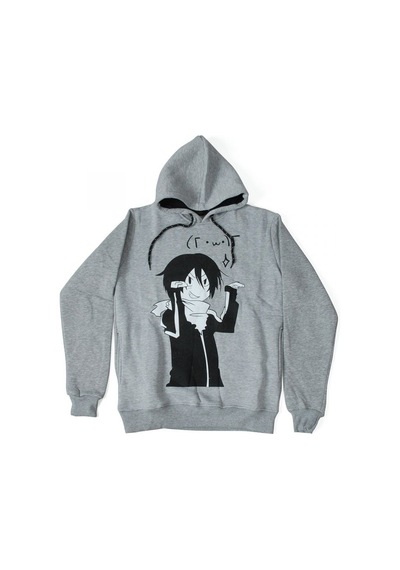 Noragami Yato Hoodie Kapüşonlu Sweatshirt Gri Çok Renkli