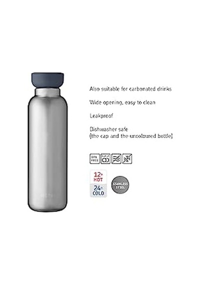 Bottle Termos Ellipse Yalıtımlı Şişe 500ml- Titanyum Genel