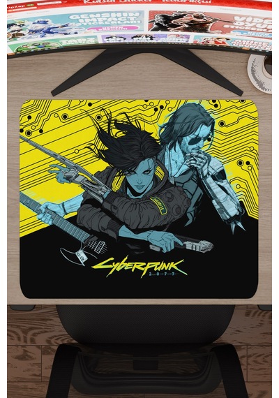 Cyberpunk 2077 Kaymaz Dikişli Kauçuk Oyuncu Mousepad V4 - 48x40 Xl Gaming Mouse Pad Fare Altlığı