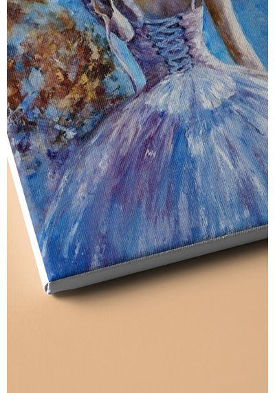 Webstyle Balerin Gidişi Sayılarla Boyama Seti Kasnaklı 40x50 Cm
