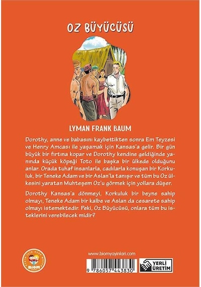 Oz Büyücüsü - Lyman Frank Baum - Biom Çocuk Klasikleri