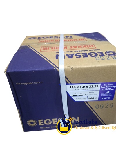 Egesan 115 X 1,0 X 22,23 Inox Serisi İnce Kesme Diski 400 Adet