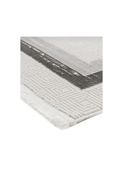 Elvey Home 7107 K.gri Modern Desen Doğal Taban Koridor Mutfak Çocuk Oturma Odası Salon Halı Yolluk 7107gri