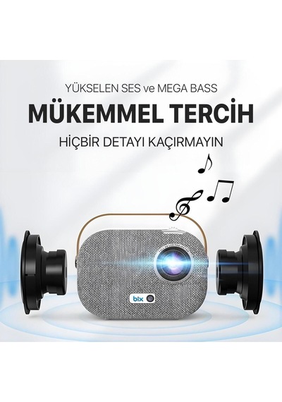 Vega Iı Android Projeksiyon Cihazı Full Hd 1920 1080 4k Desteği 200 Ansı Lümen Wifi Bluetooth Uyumlu