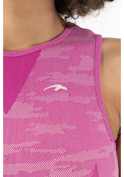 Maraton Active Slimfit Kadın Bisiklet Yaka Kolsuz Fitness Orkide Bra 813054-Orkide