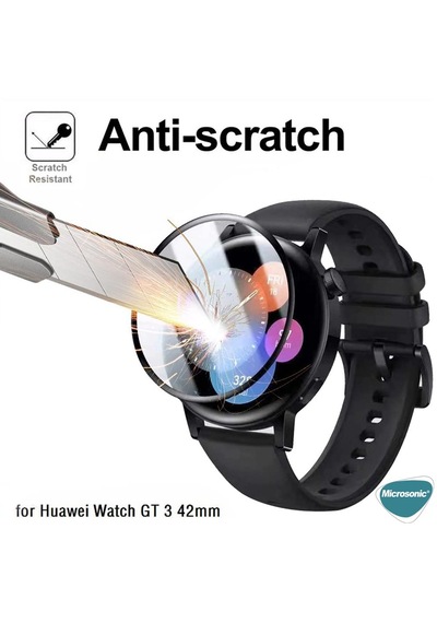 Microsonic Huawei Watch Gt5 41mm Tam Kaplayan Temperli Cam Full Ekran Koruyucu