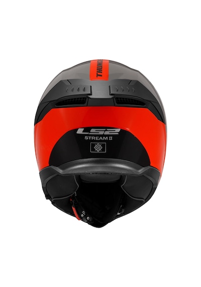 Ls2 Stream 2 Thunderbiz Kapalı Kask Gri - Turuncu
