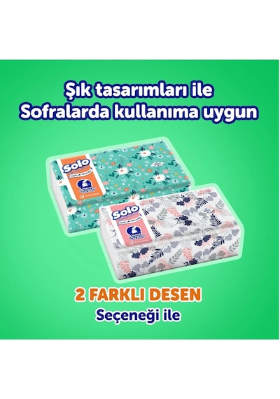 Solo Çek Al Mendil Desenli 150 Li X 2 Paket
