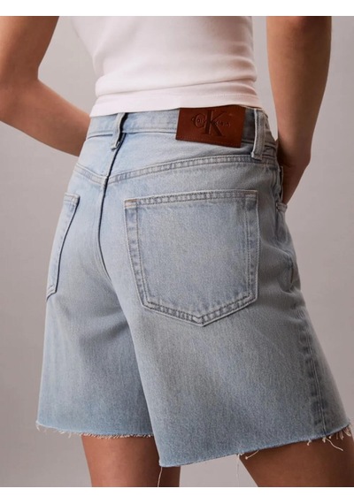 Calvin Klein 90s 6 In Short Washe, Xhl Kadın Mavi Kot Şort