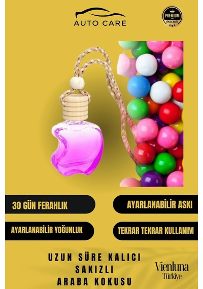 Özel Üretim Uzun Süreli Kalıcı Hava Ferahlatıcı Dikiz Aynası Askılı 8ml Araç Içi Sakızlı Oto Kokusu