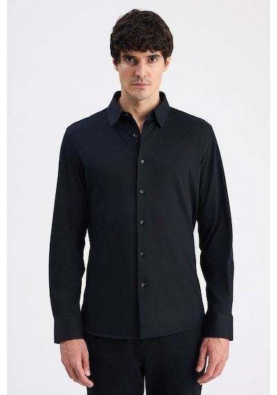 D'S Damat Ds Damat Slim Fit Siyah Örme Gömlek 6hf02g801281m Çok Renkli D'S Damat Ds Damat Slim Fit Siyah Örme Gömlek 6hf02g801281m Çok Renkli