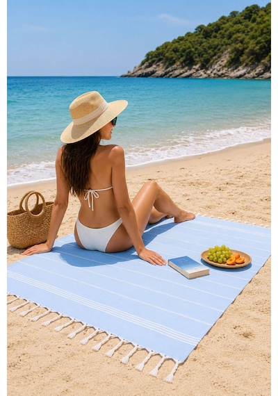 Sultan Peştemal Havlu 100 Pamuklu Deniz Plaj Banyo Peştemali 100x180 Cm Çok Renkli
