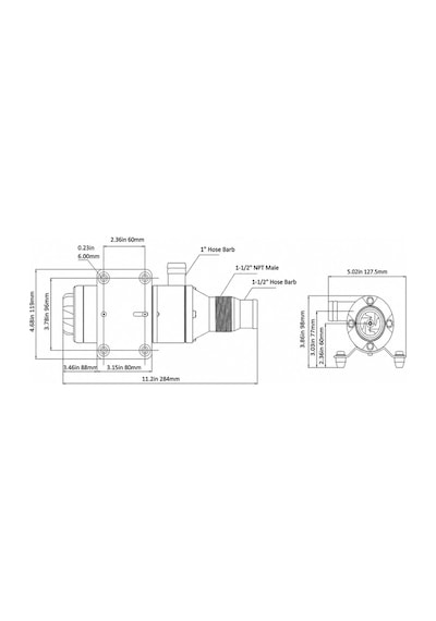 Seaflo Maceratör Pompası 12V 45 L/dk