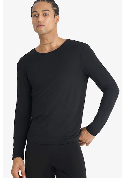 Defacto Slim Fit Dar Kesim Bisiklet Yaka Uzun Kollu Üst G2561ax25wnbk27 Siyah-bk27 Defacto Slim Fit Dar Kesim Bisiklet Yaka Uzun Kollu Üst G2561ax25wnbk27 Siyah-bk27