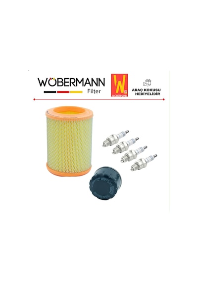 Wöbermann Renault 12 Toros R12 Periyodik Filtre Bakım Seti Hava+yağ+bosch Buji