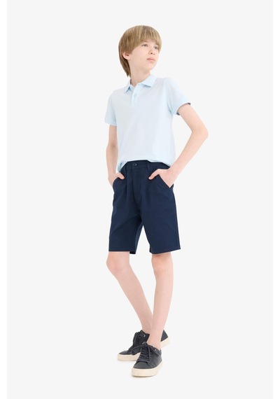 Defacto Ayıcılıklı Gabardin Şort Erkek Çocuk C2955A826SM - Lacivert Defacto Ayıcılıklı Gabardin Şort Erkek Çocuk C2955A826SM - Lacivert