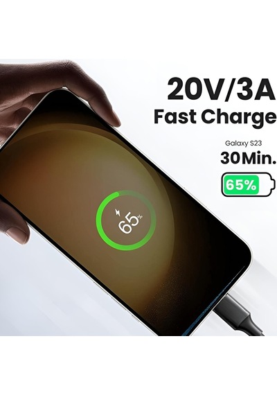 Bix Bx-uc02c 60w Type-c To Type-c Hızlı Şarj Ve Data Kablosu 1 Metre Siyah