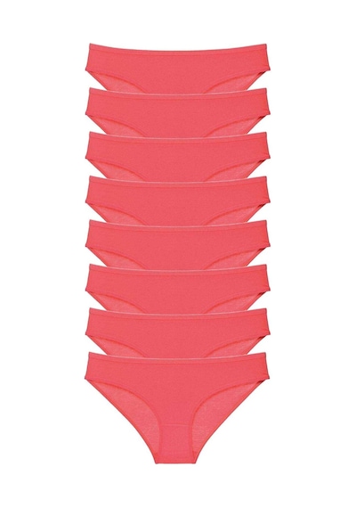 Royaleks 8 adet Süper Eko Set Likralı Kadın Slip Külot Fuşya RYL-EKO8008 Fuşya