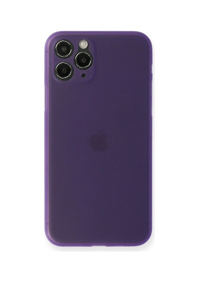 Newface - 441 - İphone 11 Pro Max Kılıf Pp Ultra İnce Kapak - Kmrsfres - - Mor