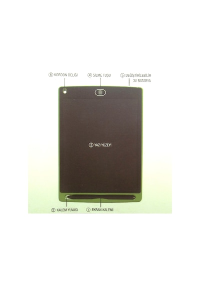 8,5 Inch Lcd Beyaz Yazı Tahtası