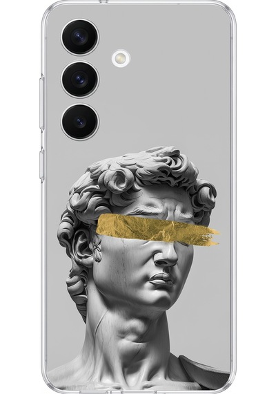 Samsung Galaxy S26 Uyumlu Modern Hellenistik Davut Baskılı Silikon Kılıf Renkli