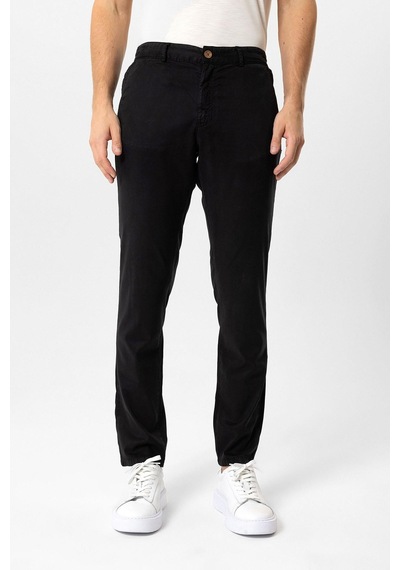 Back And Bond Siyah Slim Fit Pamuklu Beli Bağcıklı Yan Cep Chino Pantolon Çok Renkli