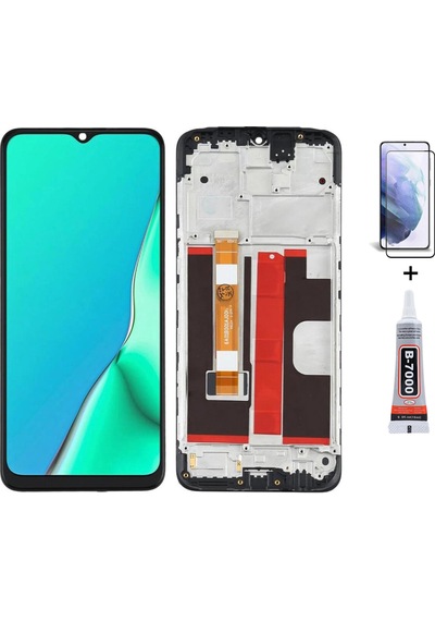 Oppo A5 2020 Çıtalı Uyumlu Ekran Lcd Dokunmatik B7000 15ml Yapıştırıcı Ve Kırılmaz Cam İle Beraber Yc
