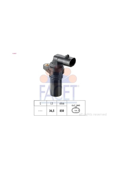 Krank Sensörü - Fiat Strada, 500, Panda, Grande Punto, Punto, Doblo, Tipo, Fiorino, Qubo, Idea, Linea, Palio, Siena, Egea, Mito - Facet-90407