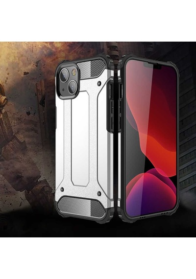 Apple Uyumlu iPhone Ekılıf 13 Mini Kılıf Çift Katman Zırh Tank Crash Military Kapak Siyah