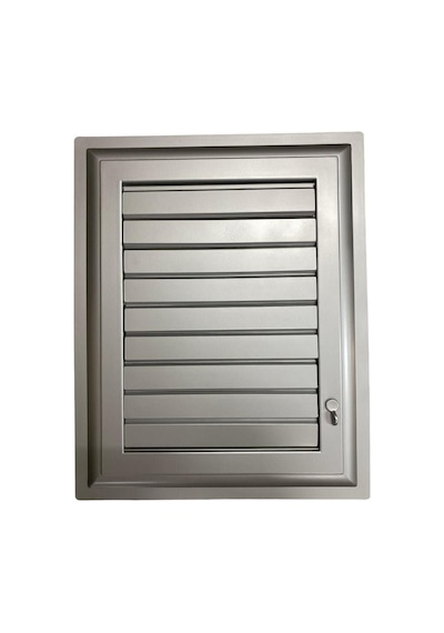 Plastik Menfez 45x45 Gümüş Banyo Wc Havalandırma - Grsy-893063