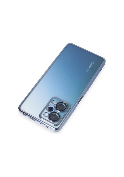 Xiaomi Redmi Note 12 Pro 5g Kılıf Razer Lensli Silikon - Açık Mavi Çokrenkli
