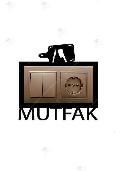 Mutfak Ahşap İkili Priz Çerçevesi Dekorasyon