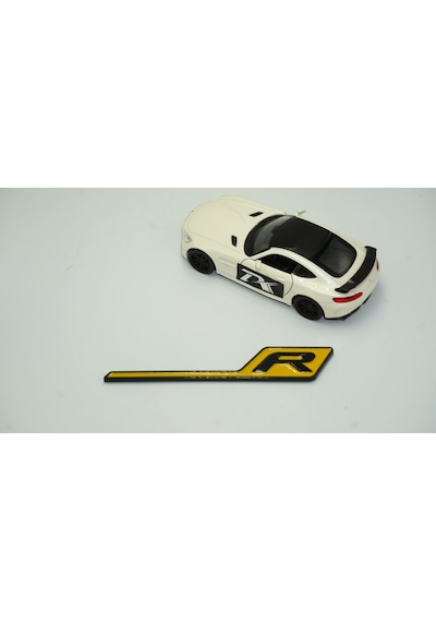 Dk Benz Amg R Gt R Eklenti Sarı Siyah Abs 3m 3d Bagaj Logo Amblem