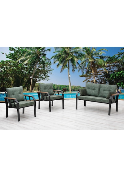 Tu Tienda 2+1+1 Demonte Bahçe,balkon Takımı,yeşil Yeşil