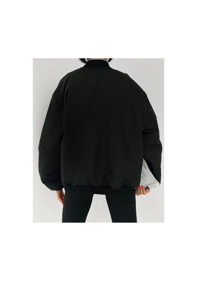 La Querta Unisex Bomber Siyah Ceket Pi3 Pi3