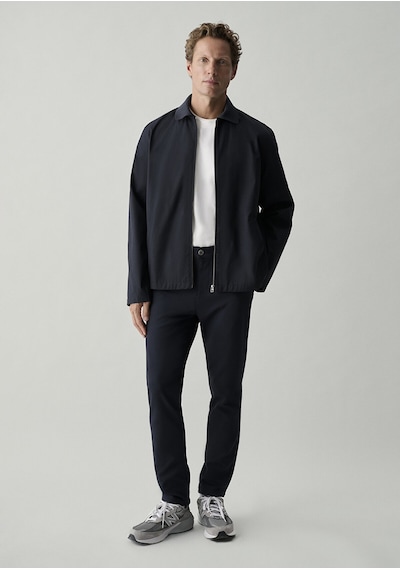 Mavi Fermuarlı Gömlek Dark Navy Lacivert